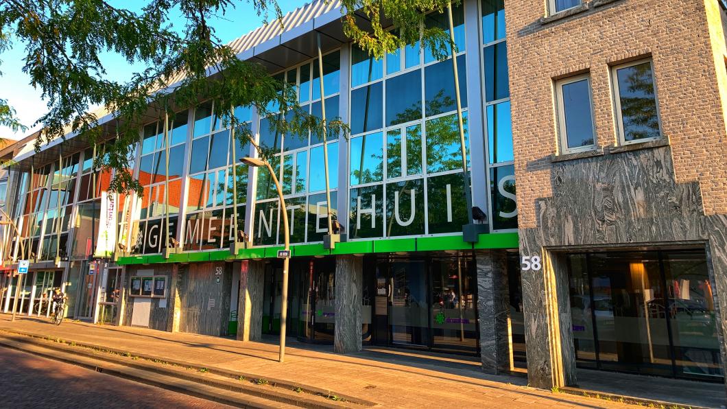 Tijdelijk gemeentehuis van Dronten in 2020