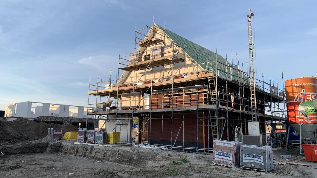 Huis in aanbouw in Dronten-West