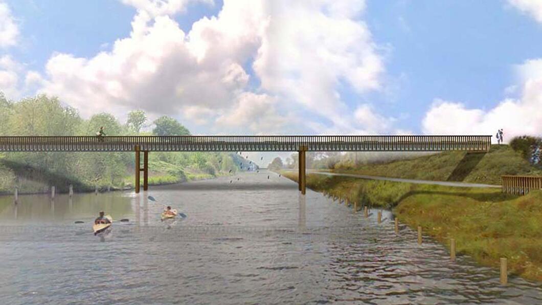 Brug over de Lage Vaart - Foto: Stichting Participatie Wisentbos